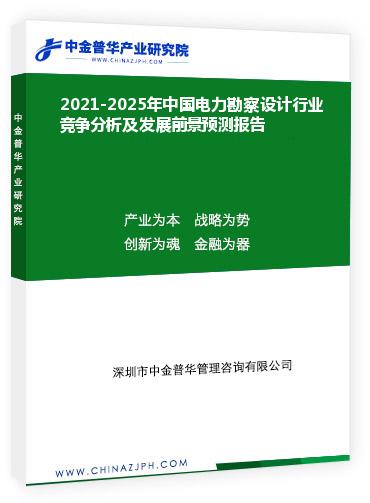 2021-2025年中國電力勘察設(shè)計(jì)行業(yè)競爭分析及發(fā)展前景預(yù)測報告