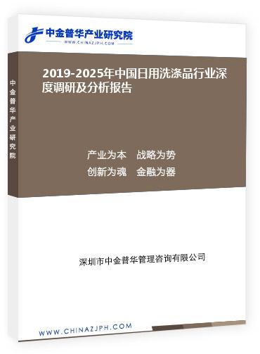 2019-2025年中國日用洗滌品行業(yè)深度調(diào)研及分析報(bào)告