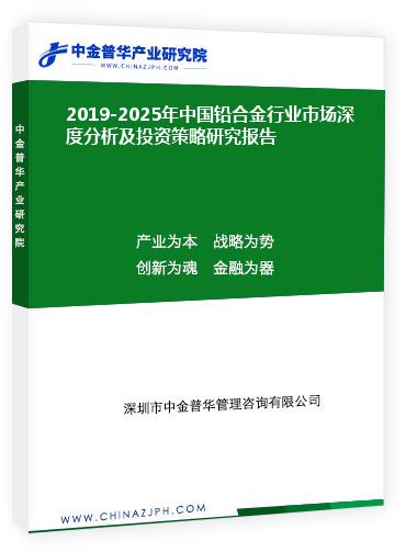 2019-2025年中國鉛合金行業(yè)市場深度分析及投資策略研究報告